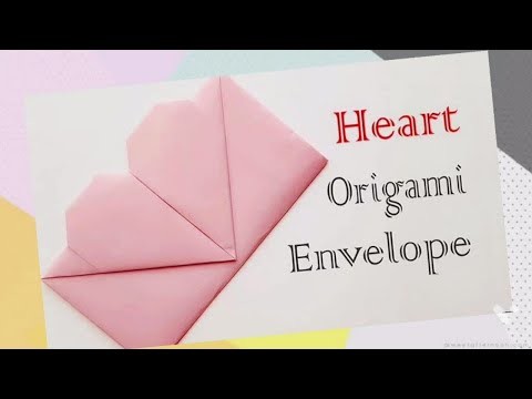 Origami Heart Envelope | Gift Card Envelope | How to make Paper ENVELOPE | Easy Origami Tutorial DIY