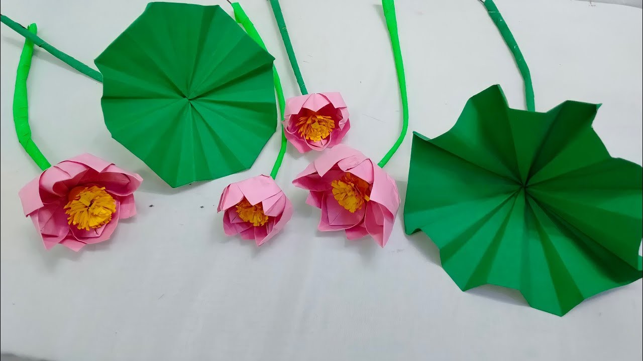 make a paper lotus flower