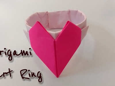 Origami Paper Heart | How to make paper ring | Valentine's day craft ideas | DIY paper crafts