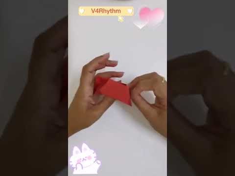 #shorts Valentine's day card.Diy card. Valentine's day idea. DIY Message Card.Origami Heart