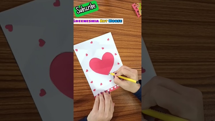 #shorts Valentines Day Cards | DIY Gift Idea |How to make Valentine's day card |paper crafts #short