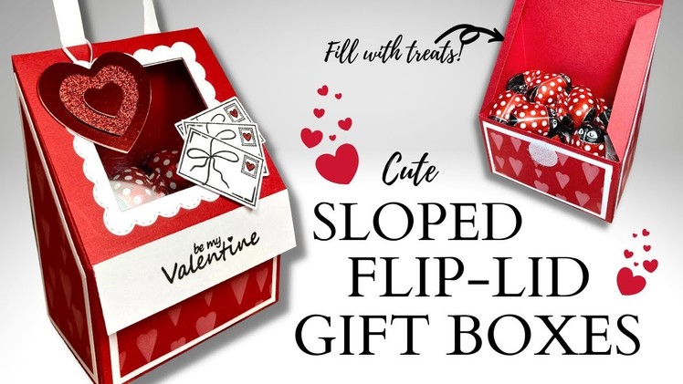 Sloped Flip Lid Gift Boxes