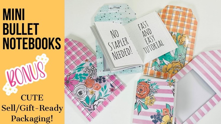 TIME TO START PREPPING! craft fair season starts soon! mini notebook DIY