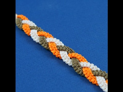 Tri Cobra Braid Bracelet