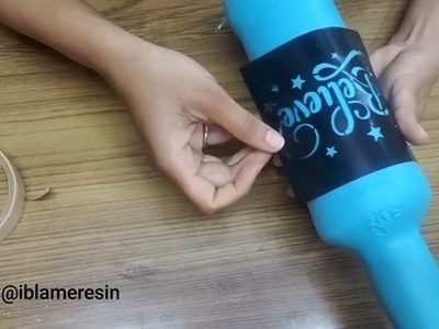 Using Stencil On Glass Bottle - Part 1 | DIY Bottle Decor | DIY Bottle Art Using Stencil