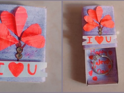Valentine day gift ideas. easy matchbox craft. cute & lovely gift #shorts #viral #gift