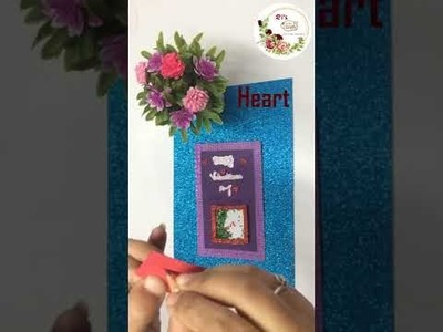 Valentine's Day Greetings Card | DIY Greetings Cards | #risartsandcrafts #valentinesday #shorts