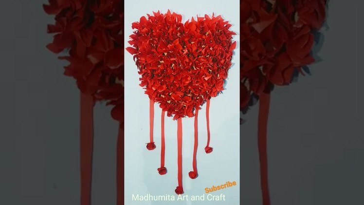 Valentine's Day Paper Craft  Making heart #shorts #trending #reels Happy Valentine Day Craft