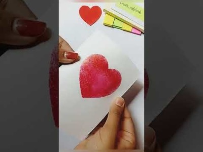 Valentine's day❤️special card #diy #easy #card #valentineday #craft_notebook #shorts #shortsvideo