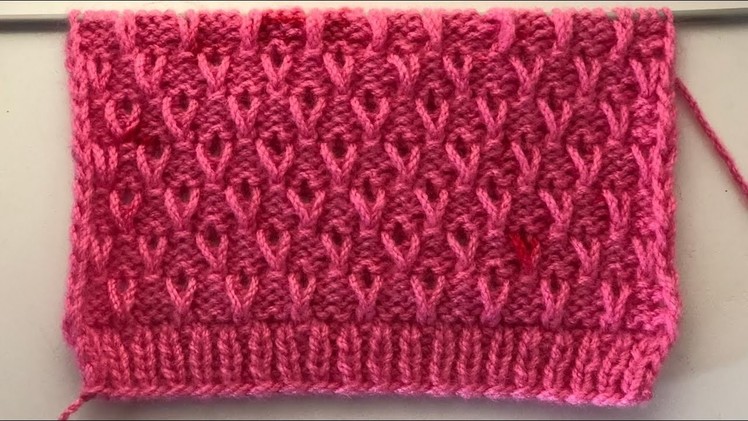 Very Pretty Knitting Stitch Pattern For Cardigans