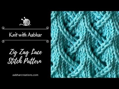 Zig Zag Lace Knitting Pattern
