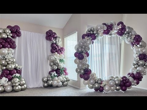 2-way Sangria Balloon Backdrop | Tutorial | Double Stuffed l Engagement & Wedding Ideas | DIY Tips