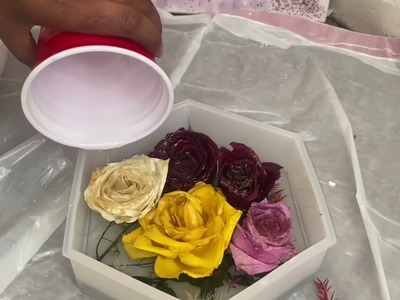 23rd Birthday Flower resin bouquet part 2