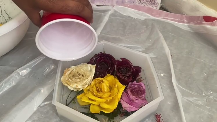 23rd Birthday Flower resin bouquet part 2