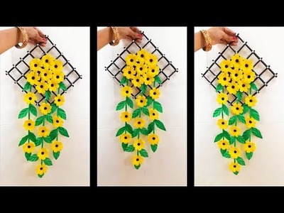 3 EASY AND QUICK PAPER WALL HANGING IDEAS | CARDBOARD REUSE | ROOM DECOR DIY