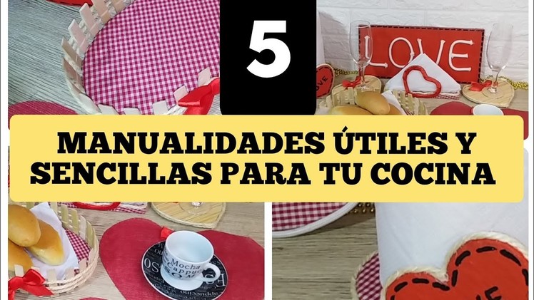 5 GENIALES IDEAS PARA DECORAR TU COCINA.Recycled crafts for your kitchen. ideias para cozinha