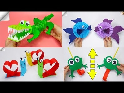 6 Moving paper toys - Easy paper crafts