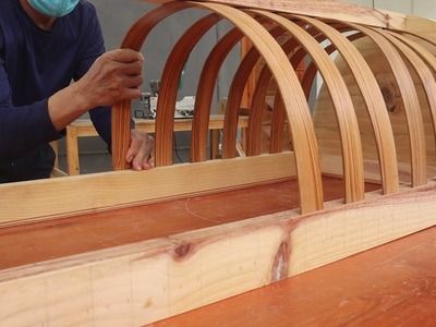 Amazing Woodworking Project With Strips Of Wood. How To Make A Wooden Hammock For Children