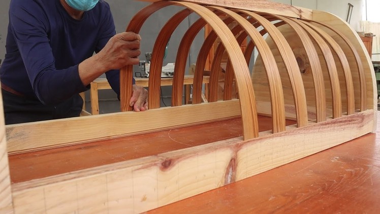 Amazing Woodworking Project With Strips Of Wood. How To Make A Wooden Hammock For Children