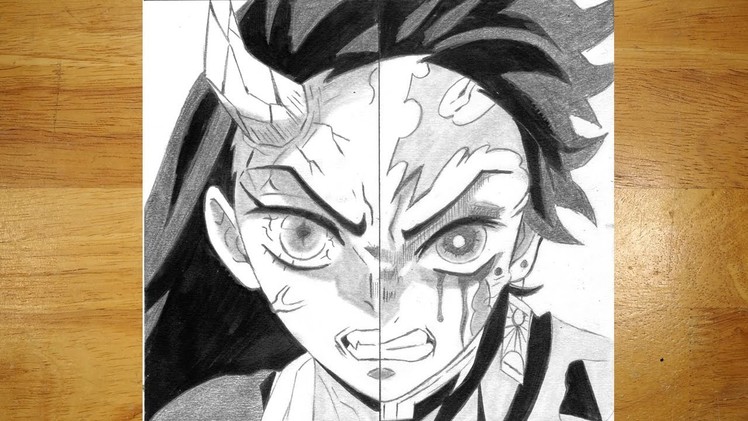Anime Drawing | How to Draw Tanjiro and Nezuko (Rage) | Demon Slayer