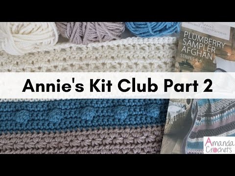 Annie's Crochet Striped Afghan Kit Club | Review of Kit #2