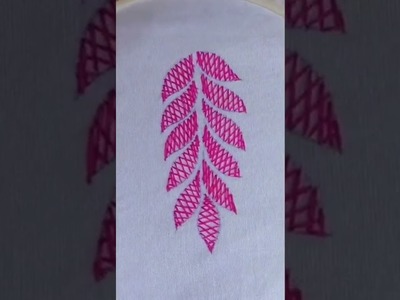 Basic hand embroidery tutorial herringbone stitch # shorts 2022