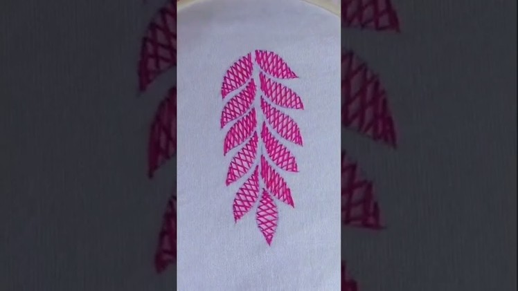 Basic hand embroidery tutorial herringbone stitch # shorts 2022