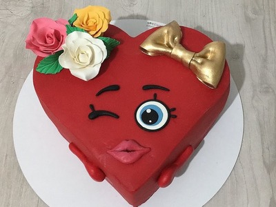 Beautiful Heart Cake Idea For your partner | Satisfying Cake Decorating Tutorial |  I LOVE YOU cake
