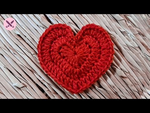 Come Creare un Cuore Semplice all'Uncinetto | How to Crochet a Simple Heart (English Subtitles)