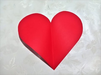 Cum se face o inimă ideală din hârtie.How to make an ideal paper heart