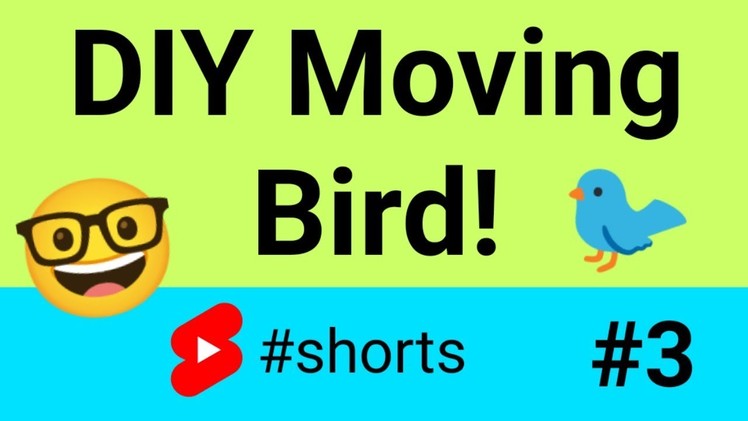 [ Day 3 ] DIY Moving Bird ???? #shorts #15dayspapercraftingchallenge