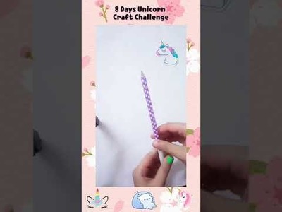 Day 3 • Diy Unicorn Pencil Topper • 8 Days Unicorn Craft Challenge •  #8daysunicorncraftchallenge