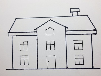 Dessin facile | comment dessiner une maison facilement | dessin kawaii | dessins facile a faire