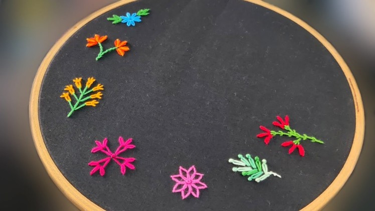 Different Types of Lazy Daisy Embroidery Stitches (Hand Embroidery Work)