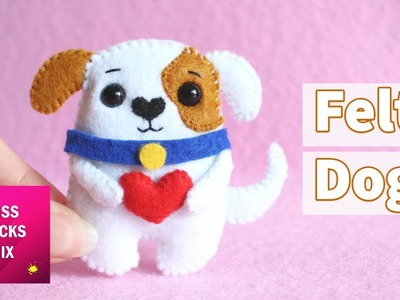 DIY: Cute Dog Felt Plush | Kawaii Craft | Felt Craft.