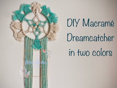 DIY Macramé Two-Color Dreamcatcher