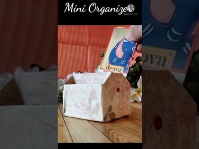 DIY MiNi Organizer ????(Using Agarbatti Box) #shorts