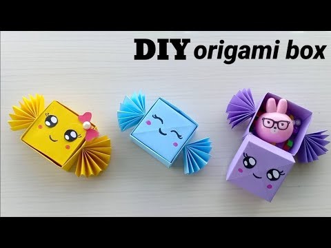 DIY Origami box| origami paper gift box idea| cute gift idea| origami mini gift box| origami craft