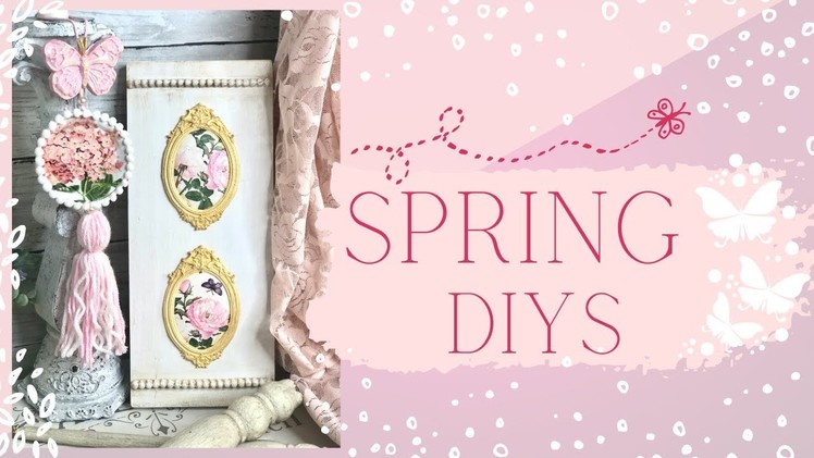 DIYs for Spring • Decoupage • Air Dry Clay• Easy Craft Room Storage Solutions
