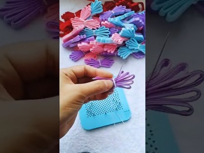 Easy Craft Ideas | Waste Material | Ribbon decoration ideas | Diy Bow Hair Tie  | Paper Crafts #3077