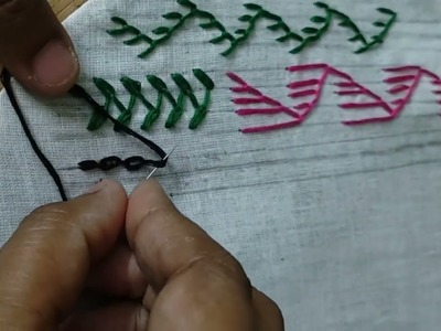 Easy Hand Embroidery for Beginners. Cable Chain Stitch. Chain Stitch Family.