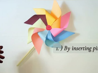Easy Pinwheel Craft  | Easy Paper Craft | Art and Craft with Paper easy |  Desk Organization Ideas