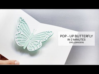 ???? Easy Pop -Up Butterfly Card - NEW Spellbinders Bibi's Butterflies Collection