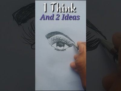 Eye Drawing || Eye draw with pen || Easy draw || #short #art #creative