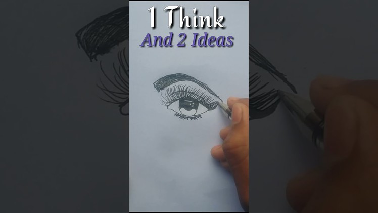 Eye Drawing || Eye draw with pen || Easy draw || #short #art #creative