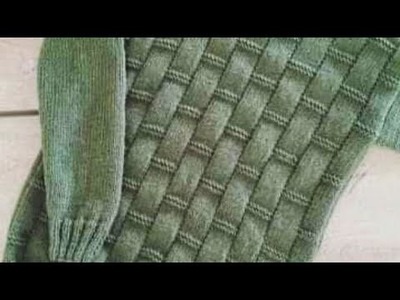 Famous American Sweater Tutorial in Hindi. Requested Video.Easy Knitting for Beginners:Design-392