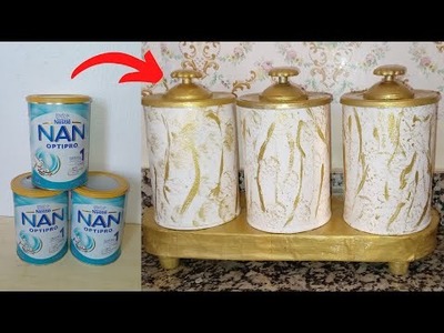 Good ideas to Recycle jars of milk for baby