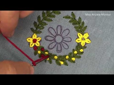 Hand Embroidery All over Design for Dress, Simple Embroidery Tutorial, Embroidery Today