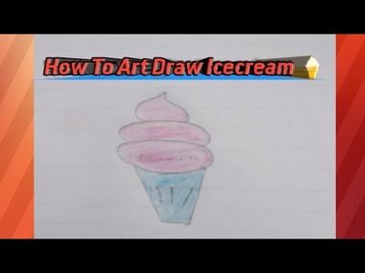 How To Art Draw ice cream ????????????to very easy drawing #M R DRAWING#shorts#viral#video