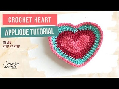 How to crochet a heart for beginners using magic ring! #crochetheart #crochet #magicring